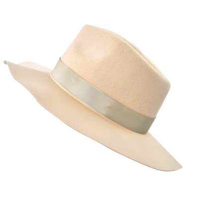 Chapeaux - Gårda Carlow Wool Fedora (beige)