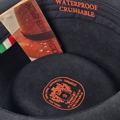 Chapeaux - Gårda Asolo Pork Pie Wool Hat (bleu)