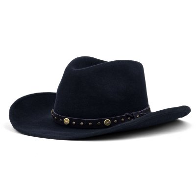 Chapeaux - Gårda Bowmont Crushable Wool felt Western hat (bleu)