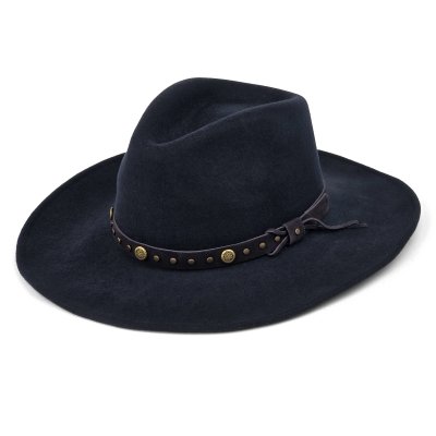 Chapeaux - Gårda Bowmont Crushable Wool felt Western hat (bleu)