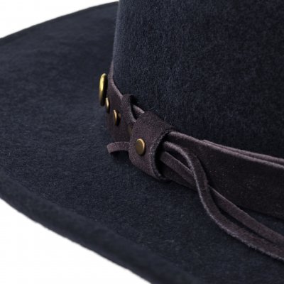 Chapeaux - Gårda Bowmont Crushable Wool felt Western hat (bleu)