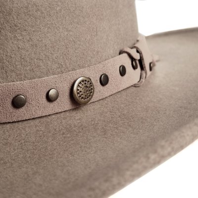 Chapeaux - Gårda Bowmont Crushable Wool felt Western hat (greige)