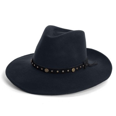 Chapeaux - Gårda Bowmont Crushable Wool felt Western hat (noir)