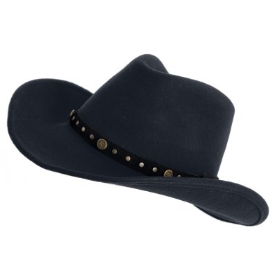 Chapeaux - Gårda Bowmont Crushable Wool felt Western hat (noir)