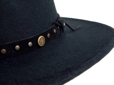Chapeaux - Gårda Bowmont Crushable Wool felt Western hat (noir)