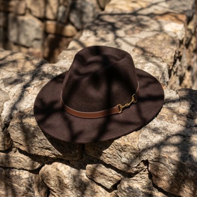 Chapeaux - Gårda Braga Wool felt Fedora (brun)