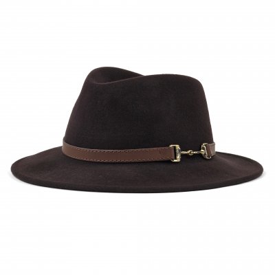 Chapeaux - Gårda Braga Wool felt Fedora (brun)