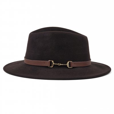 Chapeaux - Gårda Braga Wool felt Fedora (brun)