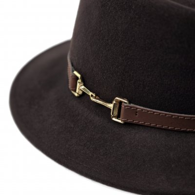 Chapeaux - Gårda Braga Wool felt Fedora (brun)