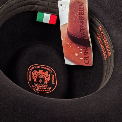 Chapeaux - Gårda Braga Wool felt Fedora (brun)