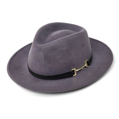 Chapeaux - Gårda Braga Wool felt Fedora (gris)