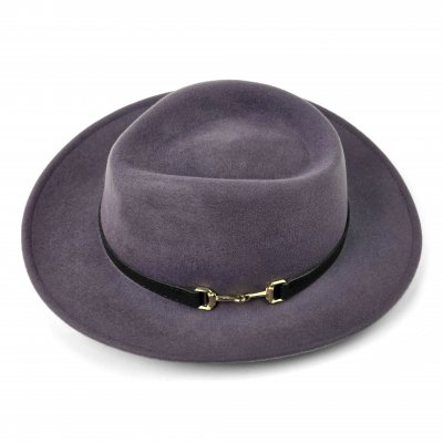 Chapeaux - Gårda Braga Wool felt Fedora (gris)