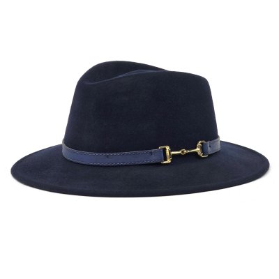 Chapeaux - Gårda Braga Wool felt Fedora (bleu marine)