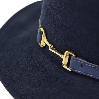 Chapeaux - Gårda Braga Wool felt Fedora (bleu marine)