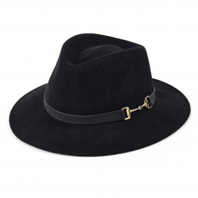 Chapeaux - Gårda Braga Wool felt Fedora (noir)