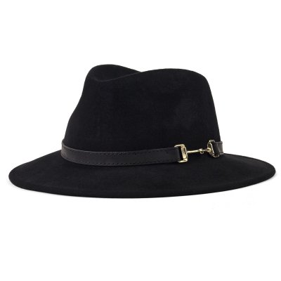 Chapeaux - Gårda Braga Wool felt Fedora (noir)