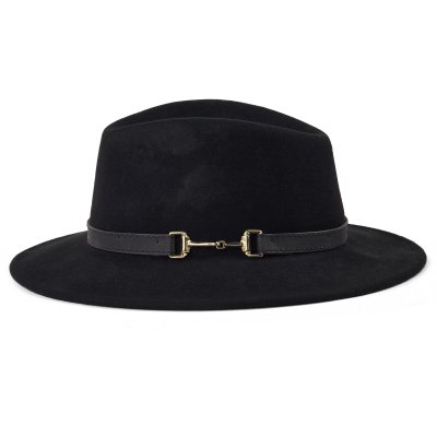 Chapeaux - Gårda Braga Wool felt Fedora (noir)