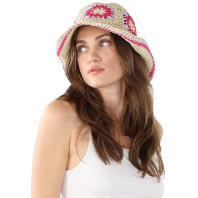 Chapeau de paille - Gårda Crete Bucket hat (nature/multi)