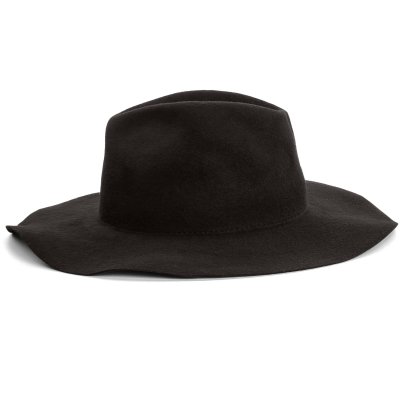 Chapeaux - Gårda Fabriano Wide Brim Wool Fedora (noir)