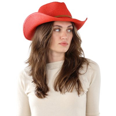 Chapeau de paille - Gårda Kos Western Hat (rouge)