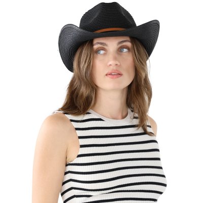 Chapeau de paille - Gårda Kos Western Hat (noir)