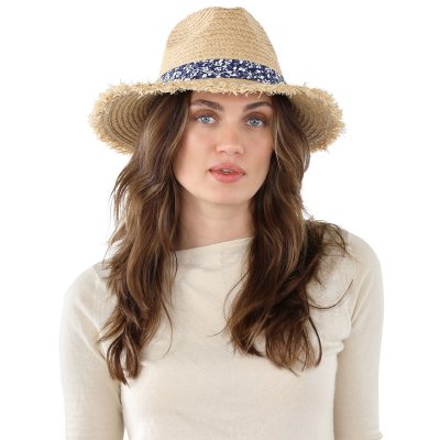 Chapeau de paille - Gårda Lanzarote Fedora (naturel/bleu)