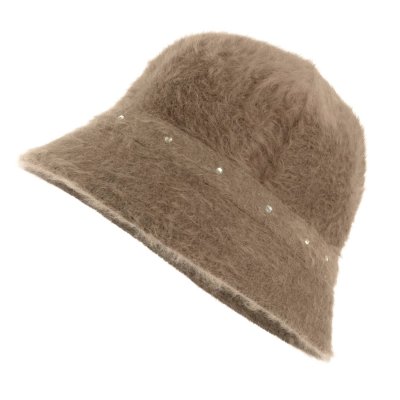 Chapeaux - Gårda Liskeard Angora Bucket Hat (brun)