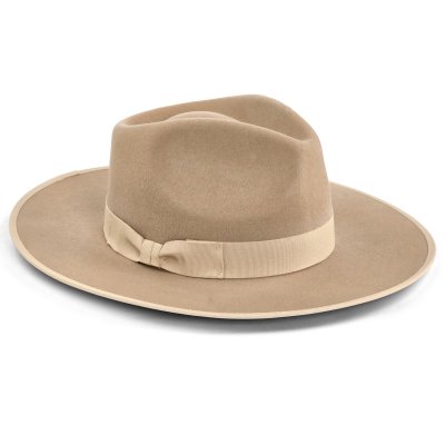 Chapeaux - Gårda Mapleton Wide brimmed Fedora (beige)