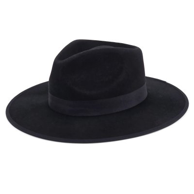 Chapeaux - Gårda Mapleton Wide brimmed Fedora (noir)