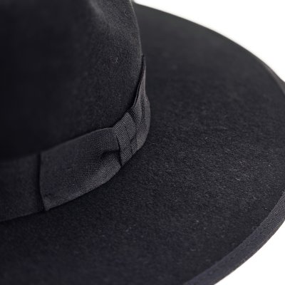 Chapeaux - Gårda Mapleton Wide brimmed Fedora (noir)