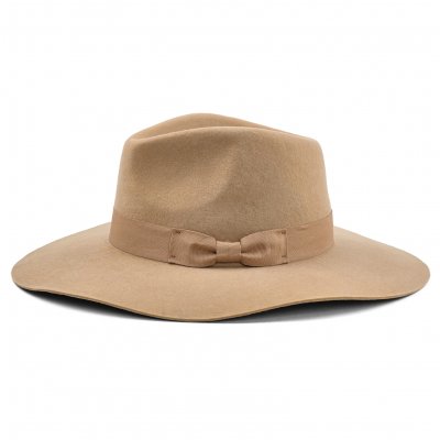 Chapeaux - Gårda Marcola Wide brimmed Fedora (beige)