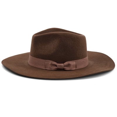 Chapeaux - Gårda Marcola Wide brimmed Fedora (marron)