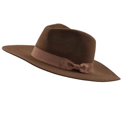 Chapeaux - Gårda Marcola Wide brimmed Fedora (marron)