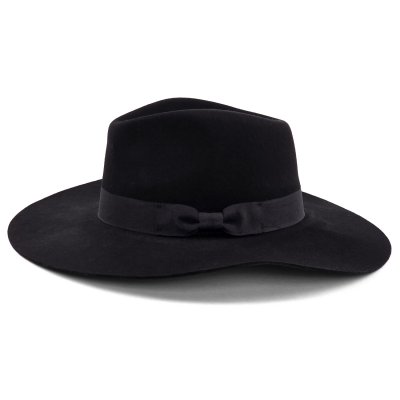 Chapeaux - Gårda Marcola Wide brimmed Fedora (noir)