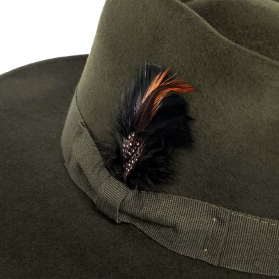 Chapeaux - Gårda Molinella Crushable Wool felt Fedora (vert)