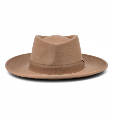 Chapeaux - Gårda Napoli Fedora Wool Hat (beige)