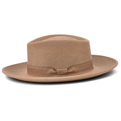Chapeaux - Gårda Napoli Fedora Wool Hat (beige)