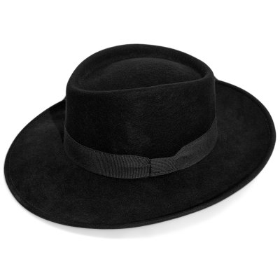 Chapeaux - Gårda Napoli Fedora Wool Hat (noir)