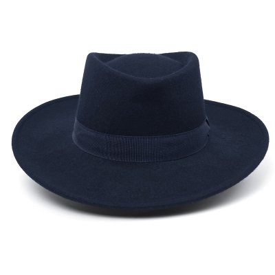 Chapeaux - Gårda Napoli Fedora Wool Hat (bleu marine)