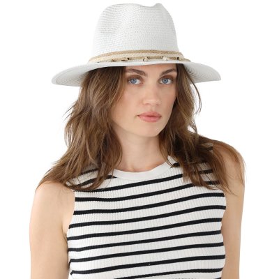 Chapeau de paille - Gårda Nerja Fedora (blanc)
