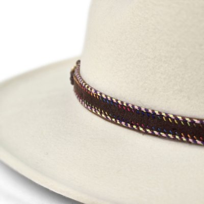 Chapeaux - Gårda Toquerville Crushable Wool felt Western hat (crème)