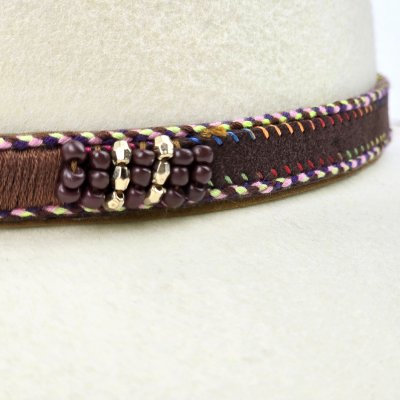 Chapeaux - Gårda Toquerville Crushable Wool felt Western hat (crème)