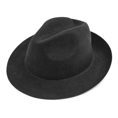 Chapeaux - Gårda Osiglia Fedora Wool Hat (noir)