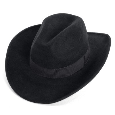 Chapeaux - Gårda Pocatello Crushable Wool felt Western hat (noir)