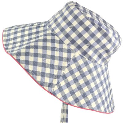 Chapeaux - Gårda Poppy Checkered sun hat (bleu)
