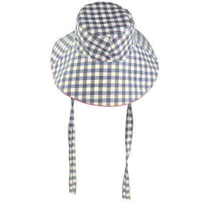 Chapeaux - Gårda Poppy Checkered sun hat (bleu)