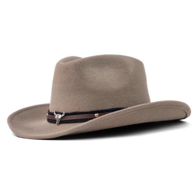 Chapeaux - Gårda Santaquin Crushable Wool felt Western hat (taupe)