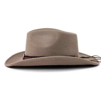 Chapeaux - Gårda Santaquin Crushable Wool felt Western hat (taupe)