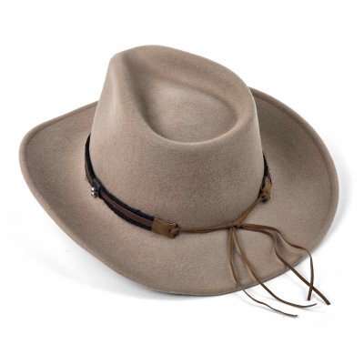 Chapeaux - Gårda Santaquin Crushable Wool felt Western hat (taupe)