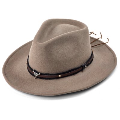 Chapeaux - Gårda Santaquin Crushable Wool felt Western hat (taupe)